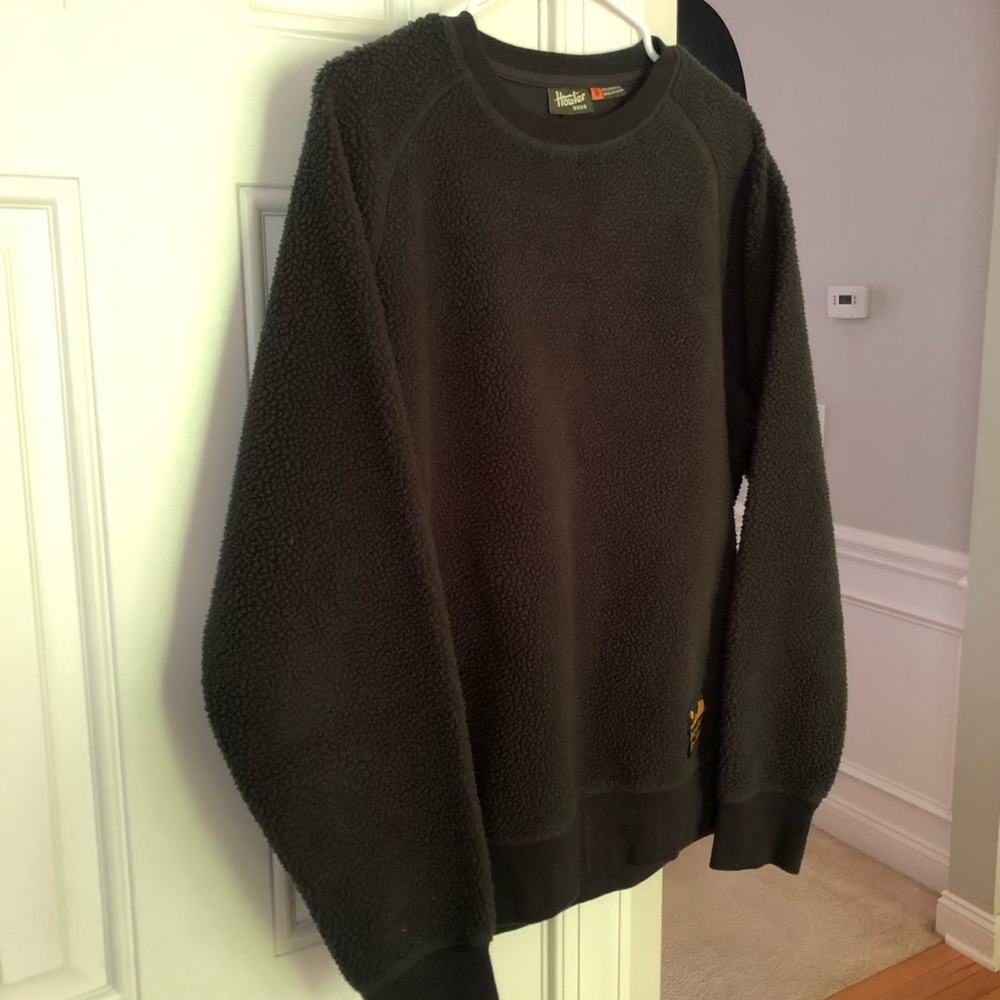 New: Howler Brothers Eleos Fleece Crewneck. Antique Black. Size Medium